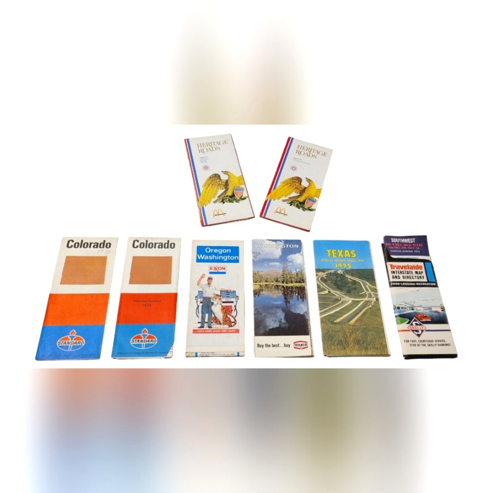Vintage set of maps